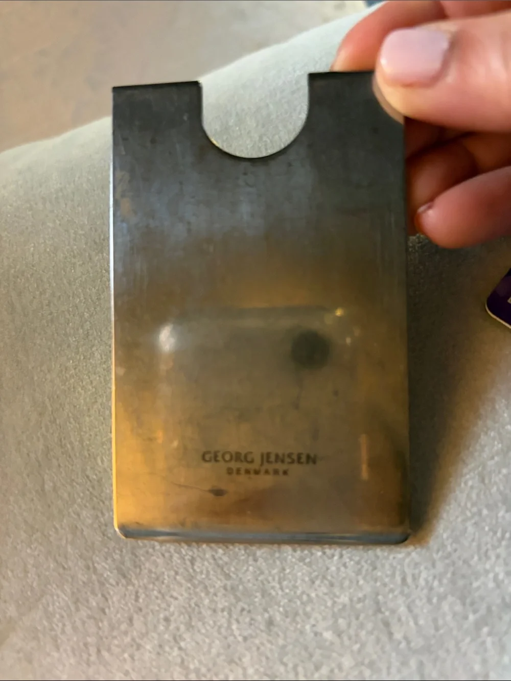 Georg Jensen stainless steel Card holder